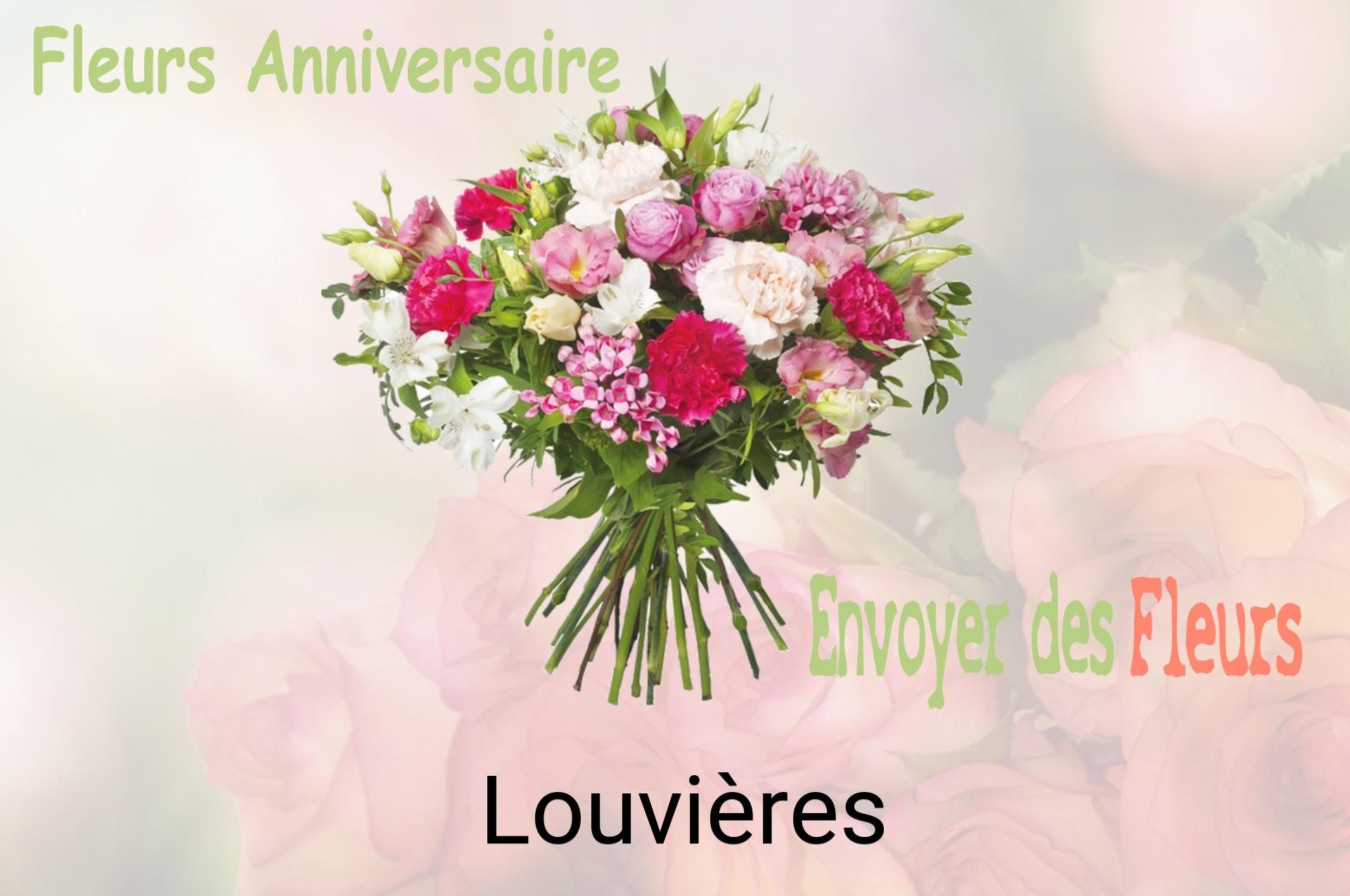 Bouquet de fleurs d’anniversaire livré à Louvières